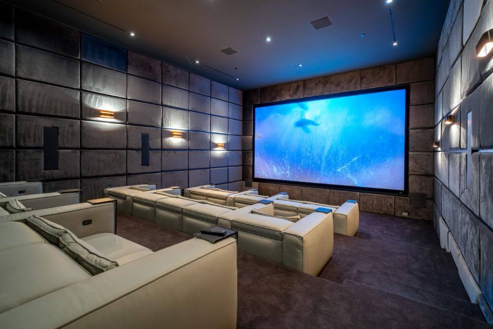 Great sound proofing of a home theatre