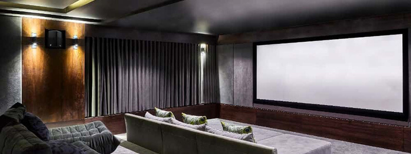 A large home cinema