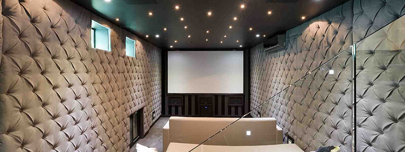A sound proofed home theatre