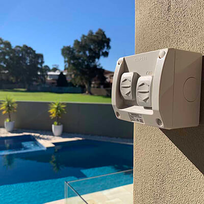 Poolside outdoor power point